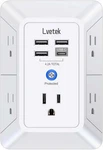 5 Extender Multi Plug Wall Outlets With 4 Usb Charging 3U1C, White. Fixed Price $13.14.