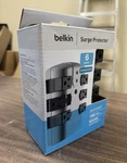 Belkin 6-OUTLET Rotating Pivot-plug Surge Protector 1080J Gray/black. Fixed Price $9.22.
