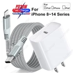 Fast Charger Braided Cable Pd 20W Power Adapter For Iphone 14 13 12 11 Xs Xr 8. Fixed Price $13.27.