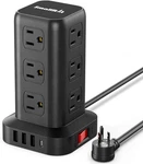 Extension Cord With Multiple Outlets, Surge Protector Power Strip Tower,. Fixed Price $46.14.