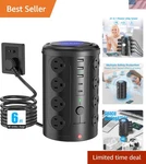 Tower Power Strip Surge Protector With 16 Outlets And 5 Ports 2 Usb-c, 6F.... Fixed Price $41.70.