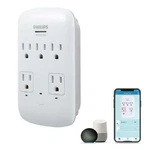 Philips Smart Plug 5-OUTLET Surge Protector, 490J, White. Fixed Price $40.00.
