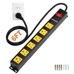 Power 2700J Surge Protector 6 Outlet Heavy Duty Strips With Flat .... Fixed Price $37.07.