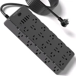 Heavy Duty Surge Protector Power Strip - 25 Ac Outlets, 6 Usb Ports, 4000J. Fixed Price $44.52.