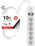 Power Strip Sur Protector, 6 Outlets, 10 Ft Extra Long Extension Cord, F.... Fixed Price $24.38.