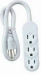 Kab Enterprise PS-304 White Mini 3-OUTLET Power Strip Quantity 1. Fixed Price $21.87.