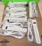 Lot Of (7) 6 Outlet Strip Relocatable Power Tap YLPT2M -white #J1803. Fixed Price $49.99.