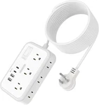 Extension Cord 15 Ft, Surge Protector Power Strip With 6 Outlets White. Fixed Price $41.58.