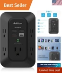 Versatile Power Strip - 5 Outlets, 4 Usb Ports & Smart Charging Technology. Fixed Price $18.99.