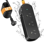 Outdoor Weatherproof Power Strip 6FT Cord 3 Outlets Surge Protector 1625W. Fixed Price $30.58.