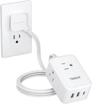 Cruise Essentials, Flat Plug Power Strip, 5 Ft Extension Cord With 3 Usb (1. Fixed Price $45.82.