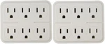 Kab CT-027W 15A 125V White 6 Way Electrical Tap Outlet Plug Adapters Pack Of. Fixed Price $28.93.