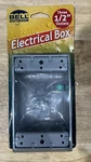 Bell Single Gang 1/2 In. 3-OUTLET Gray Aluminum Weatherproof Outdoor Box. Fixed Price $13.99.