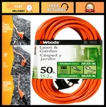 50FT Outdoor Extension Cord Bright Orange, 16/2 Two-prong, Durable Sjtw Jacket. Fixed Price $39.99.