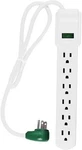 Power By Gogreen Outlet Surge Protector, 2.5' Cord, White (GG-16103MS). Fixed Price $8.74.
