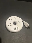 Ntonpower Travel Strip For Cruise Ship-donut 3 Usb Ports, Plugs. White. Fixed Price $12.50.