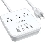 Cruise Essentials, Nuozhi 6 Power Strip With 3 Outlets And 4 Ft, White. Fixed Price $25.14.