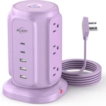 Usb Power Strip Tower, 9 Ac Outlets And 5 Ports 1200J Surge. Fixed Price $52.43.