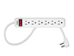 Monoprice 6 Outlet Power Strip - Matte White With 3 Feet Cord, Indoor Use Only. Fixed Price $23.35.