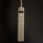 Belkin 6-OUTLET Power Strip With 3FT Cord White Model F9P609-03 Great Shape Used. Fixed Price $9.00.