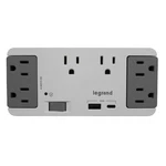 On-q 6 Outlet Enclosure Surge Protector With One Usb-a And Usb-c. Fixed Price $42.15.