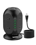 Power Strip Tower Surge Protector, Eygde, 10 Ft Cord 8 Outlet 4 Usb. Fixed Price $22.00.