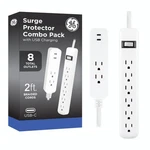 6-OUTLET & 2-OUTLET Surge Protector Combo Pack With Usb-c Ports, 245 Jou.... Fixed Price $29.74.