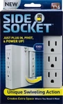 Side Socket Swivel Outlet W/ Surge Protector As Seen On Tv- New. Fixed Price $14.99.