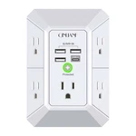 5 Outlet Wall Charger Surge Protector With 4 Usb Ports Qinlianf Power Extender. Fixed Price $13.97.