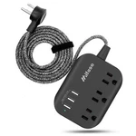 Power Strip With Usb, Mountable Flat Plug 3 5 Ft, Black. Fixed Price $20.59.