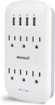 Oviitech 6 Outlet Extender With Usb Charging PORTS(4.2A Total),wall Mount. Fixed Price $24.99.