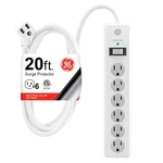 Home Office Power Strip - Ge 20 Ft Extension Cord 6 Outlet 800J. Fixed Price $51.99.