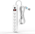 Surge Protector Power Strip, 4 Feet Extension Cord, 600 Joules Protection,. Fixed Price $20.99.