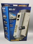 Nos Panamax M8-AV 8-OUTLET Power Conditioner & Surge Protector Gray 2009. Fixed Price $45.89.