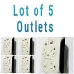 (lot Of 5) Brand New Electrical 4 Outlet Surge Protector, 918 Joules (36038). Fixed Price $59.99.