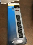 Commercial Electric Surge Protector 6 Outlet 4 Ft Cord All Metal 15A/125V/1875W. Fixed Price $20.00.