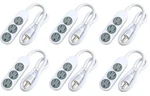 Master Electrician PS-304 White Mini Outlet Power Strip Rotate Covers 6 Pk. Fixed Price $54.79.