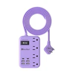 6 USB(2 C) Travel Power Strip- PURPLE-24W USB-5FT-980J,. Fixed Price $40.27.