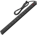 Hhsoet Metal Wall Power Strip, Mountable Outlet With 10 Ft, Black. Fixed Price $59.91.