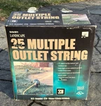 Vtg Coleman Cable 25' Multiple Outlet String Landscape 05711: 14/3 Cord, Stake. Fixed Price $49.99.