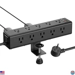 Cccei 15-OUTLET Desk Clamp Power Strip Surge Protector, Fast Charge Usb-a/c,. Fixed Price $52.93.