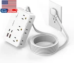 Flat Plug Power Strip Surge Protector, 5FT Ultra Thin Extension Cord With 4 Usb. Fixed Price $16.65.
