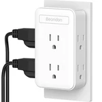 To 3 Outlet Adapter, Beondon Multi 6AC-2 Prong, 1-PACK, White. Fixed Price $24.84.