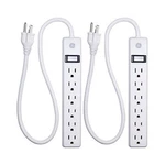 Ge 6-OUTLET Power Strip, 2 Pack, Ft Extension Cord, Heavy Duty Plug, Ground.... Fixed Price $24.99.
