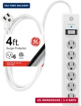 Surge Protector Power Strip, 4 Ft Extension Cord, 6 Outlet Extender, 800 Joul. Fixed Price $26.88.