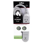 Monster 4FT Gray Power Strip 3 Outlets Usb Ports. Fixed Price $16.50.