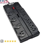 Outlet Surge Protector Power Strip 8" Cord Right Angle Plug Modem RJ11 120 V. Fixed Price $75.98.