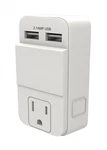 Stanley 30405 Plugmax Dual Usb White Rapid Charge Adapter 1 Grounded Outlet. Fixed Price $12.99.