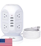 Besfan Tower Surge Protector Power Strip 10FT Extension Cord 8 Outlets 4 Usb Cha. Fixed Price $40.49.