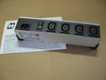 Hammond Manufacturing 1581H4 Relocatable Power Strip, 230VAC, 10A, Outlets. Fixed Price $14.98.
